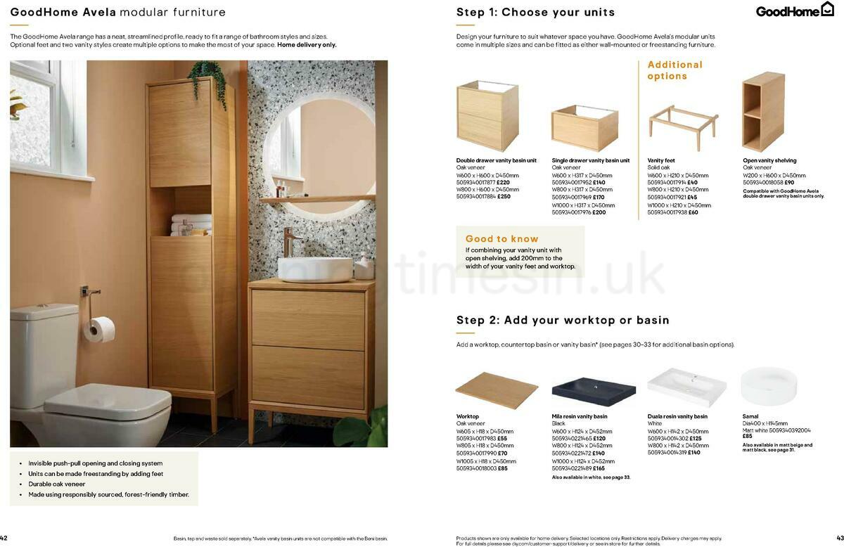 B&Q Bathrooms Offers from 22 March