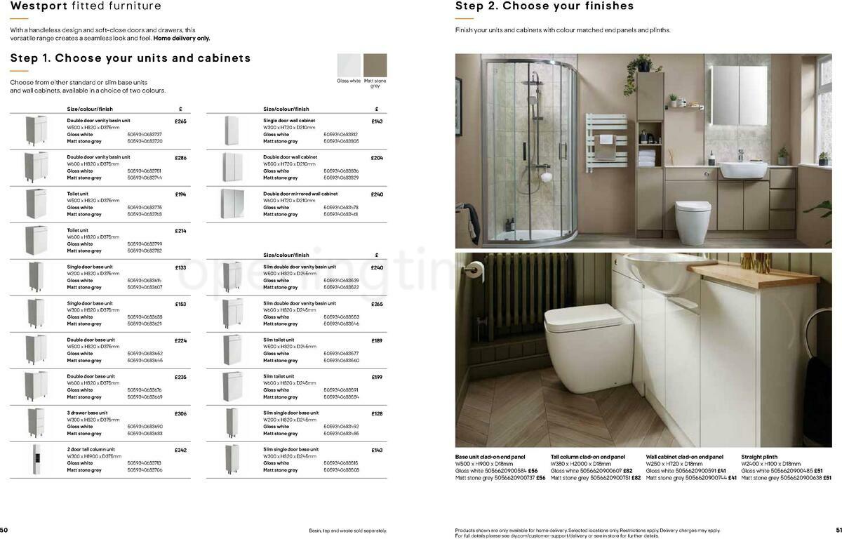 B&Q Bathrooms Offers from 22 March