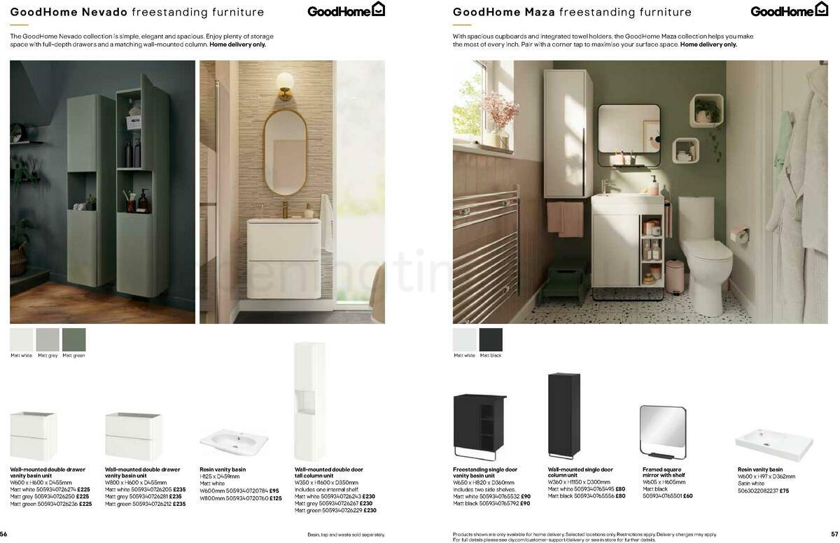 B&Q Bathrooms Offers from 22 March