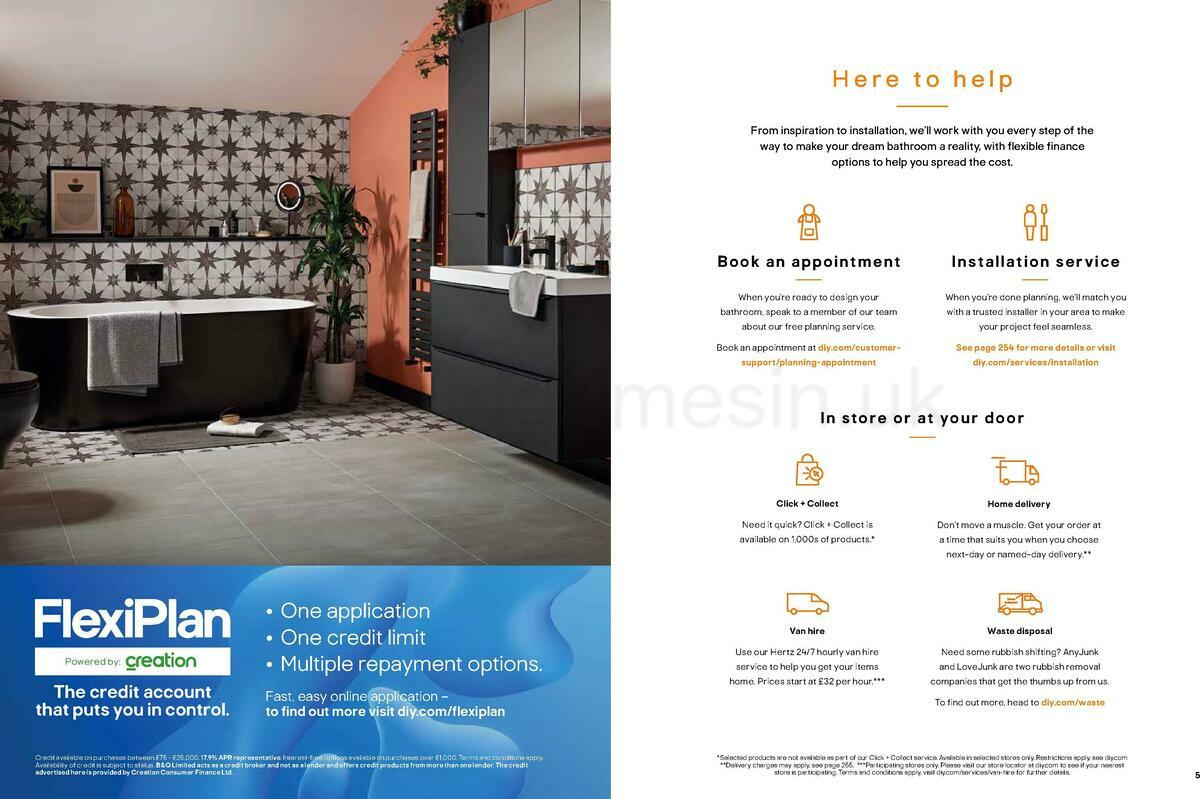 B&Q Bathrooms Offers from 22 March