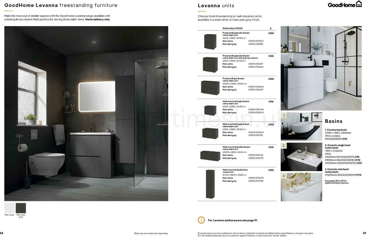 B&Q Bathrooms Offers from 22 March