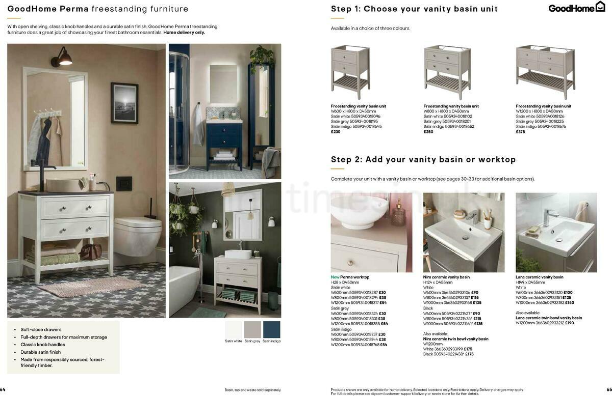 B&Q Bathrooms Offers from 22 March