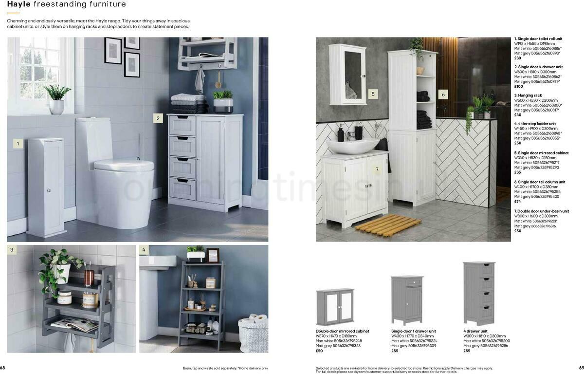 B&Q Bathrooms Offers from 22 March