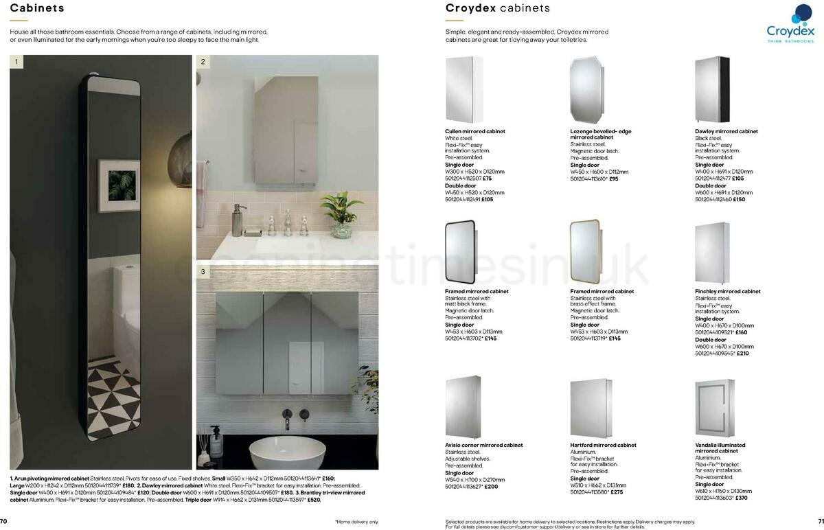 B&Q Bathrooms Offers from 22 March