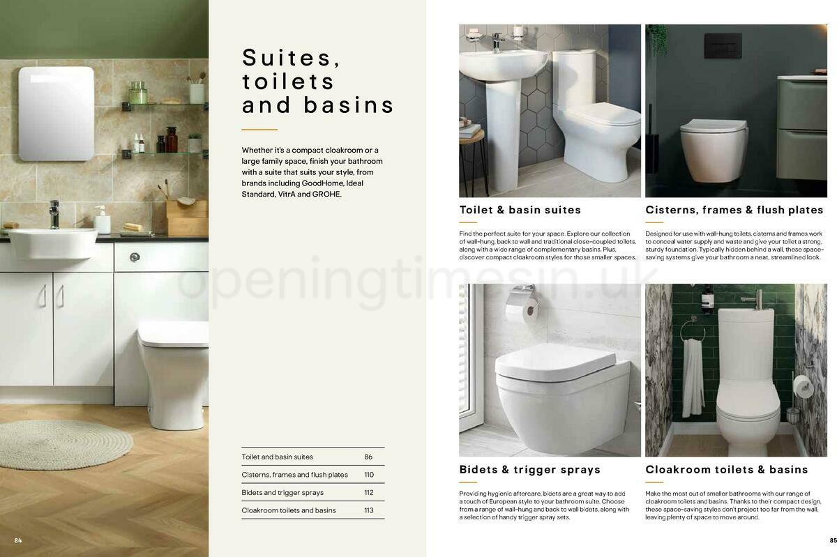 B&Q Bathrooms Offers from 22 March