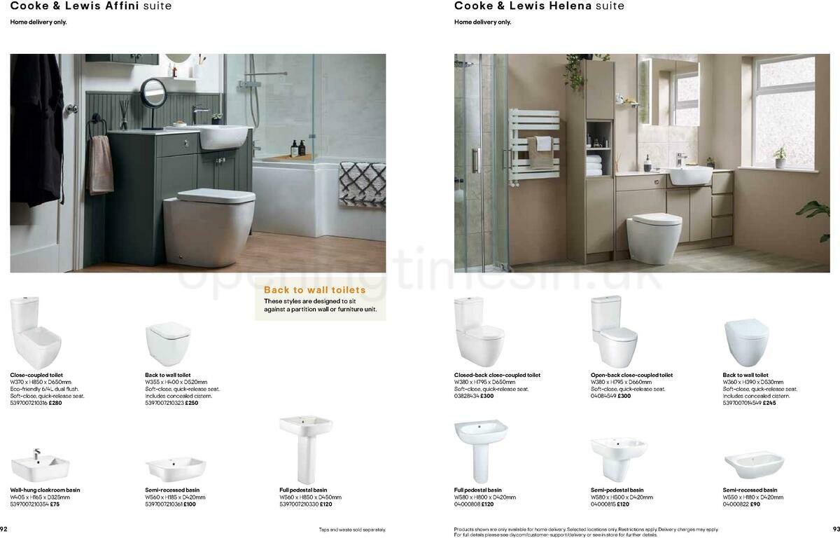 B&Q Bathrooms Offers from 22 March