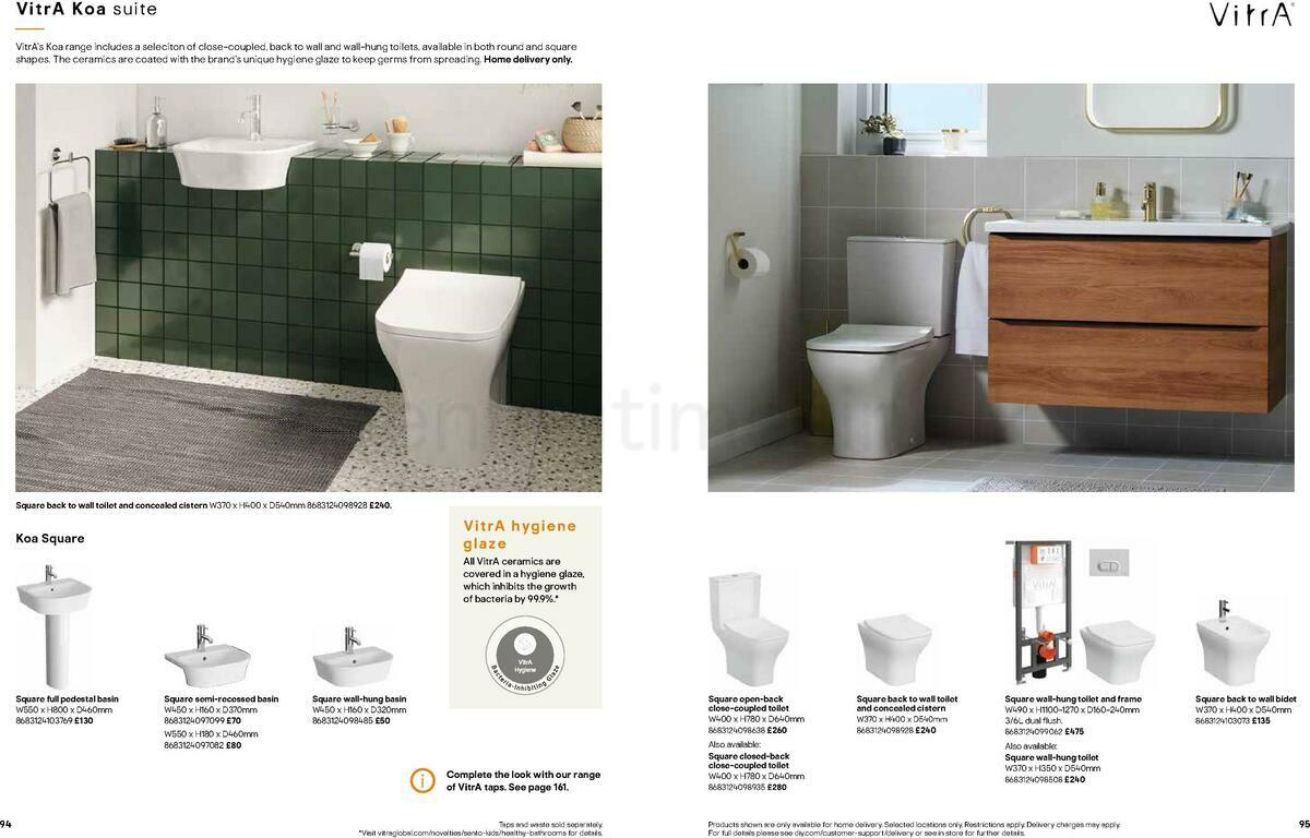 B&Q Bathrooms Offers from 22 March