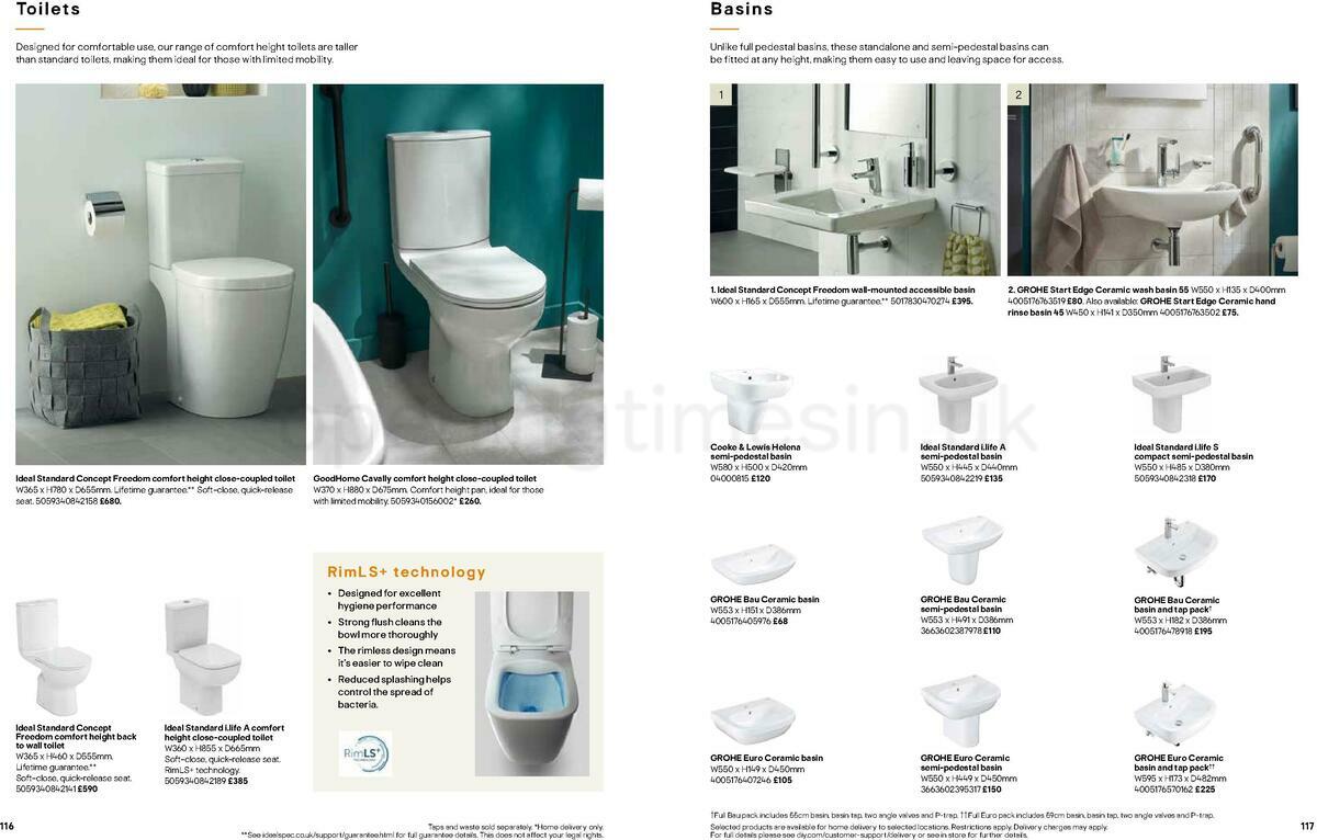 B&Q Bathrooms Offers from 22 March
