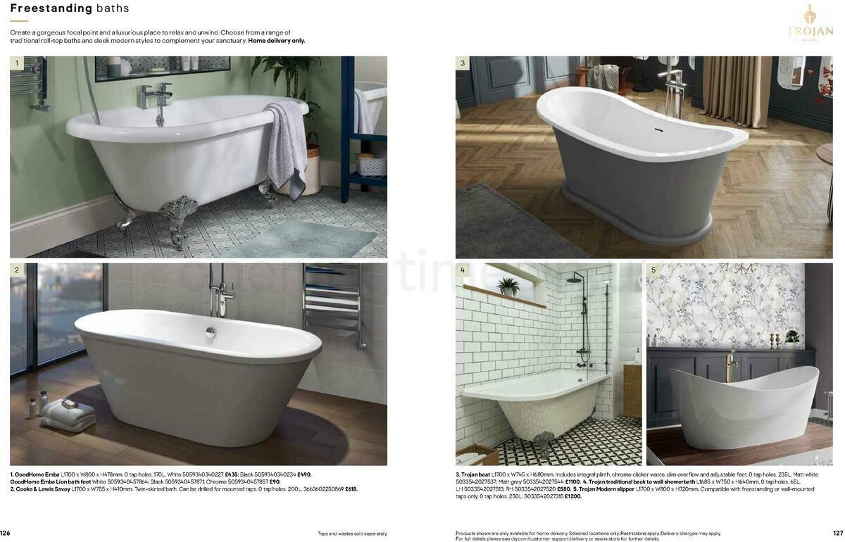 B&Q Bathrooms Offers from 22 March