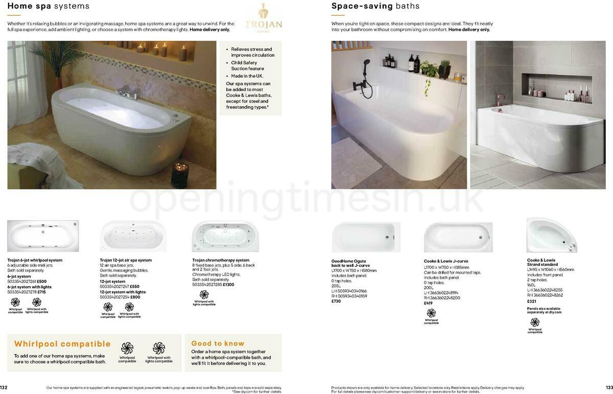 B&Q Bathrooms Offers from 22 March