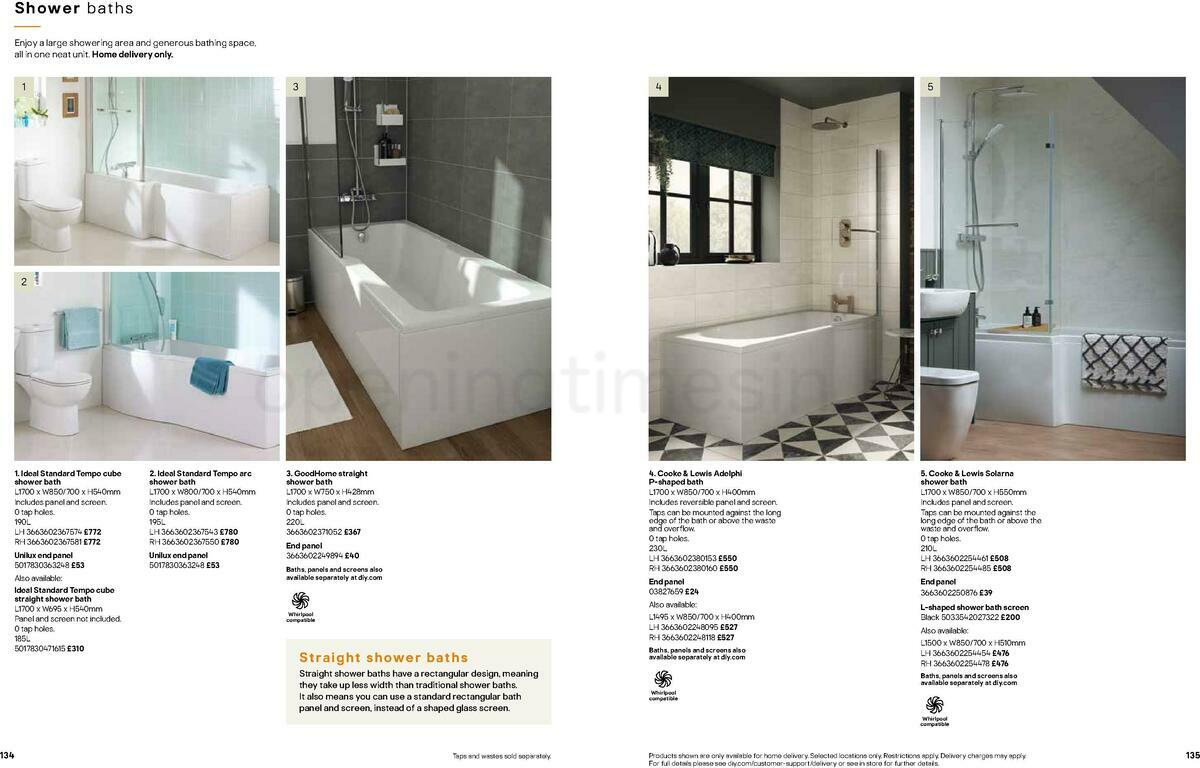 B&Q Bathrooms Offers from 22 March