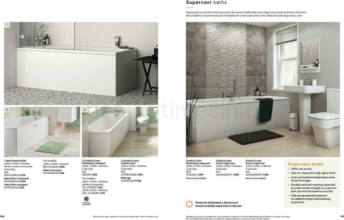 B&Q Bathrooms Offers from 22 March