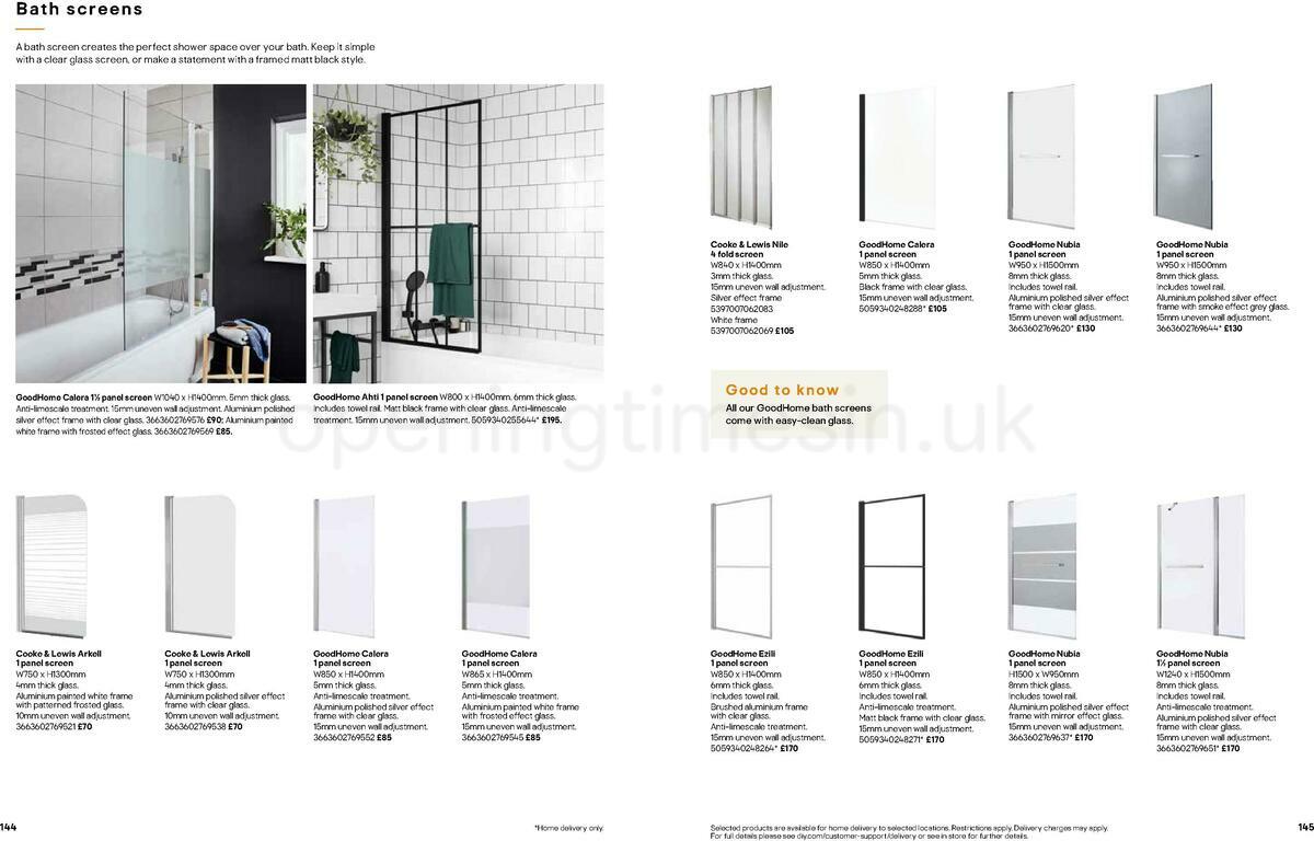 B&Q Bathrooms Offers from 22 March