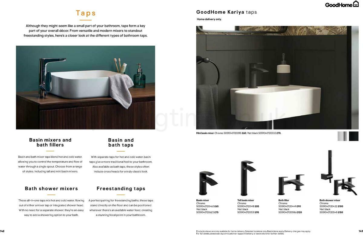 B&Q Bathrooms Offers from 22 March