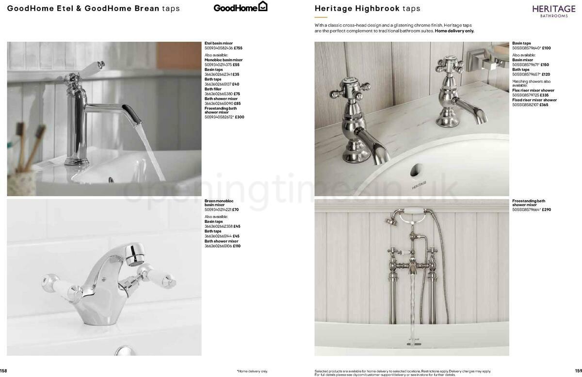 B&Q Bathrooms Offers from 22 March