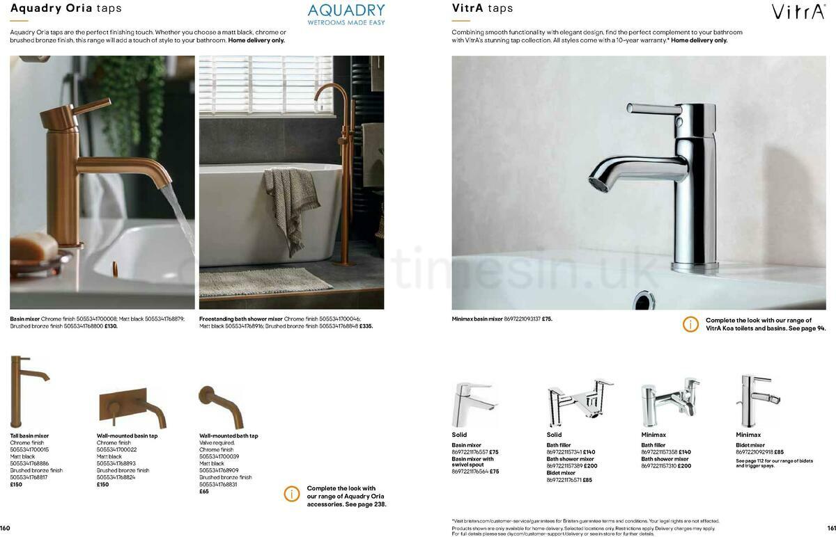 B&Q Bathrooms Offers from 22 March