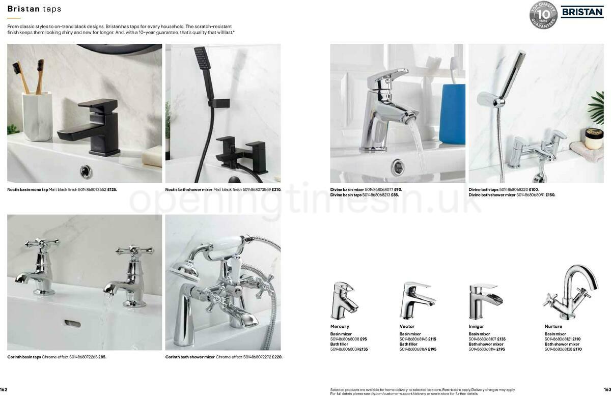 B&Q Bathrooms Offers from 22 March