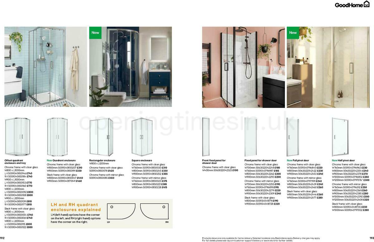 B&Q Bathrooms Offers from 22 March