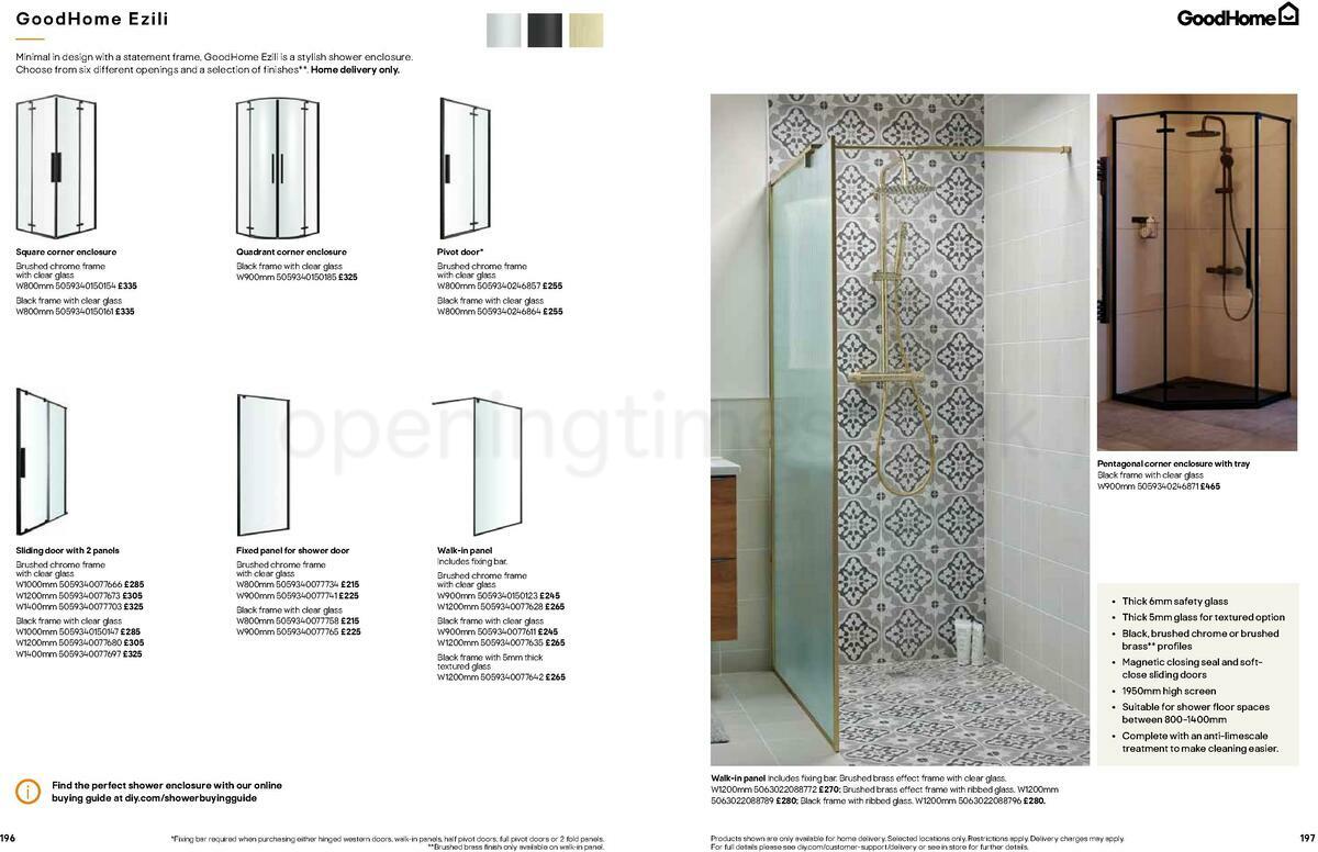 B&Q Bathrooms Offers from 22 March