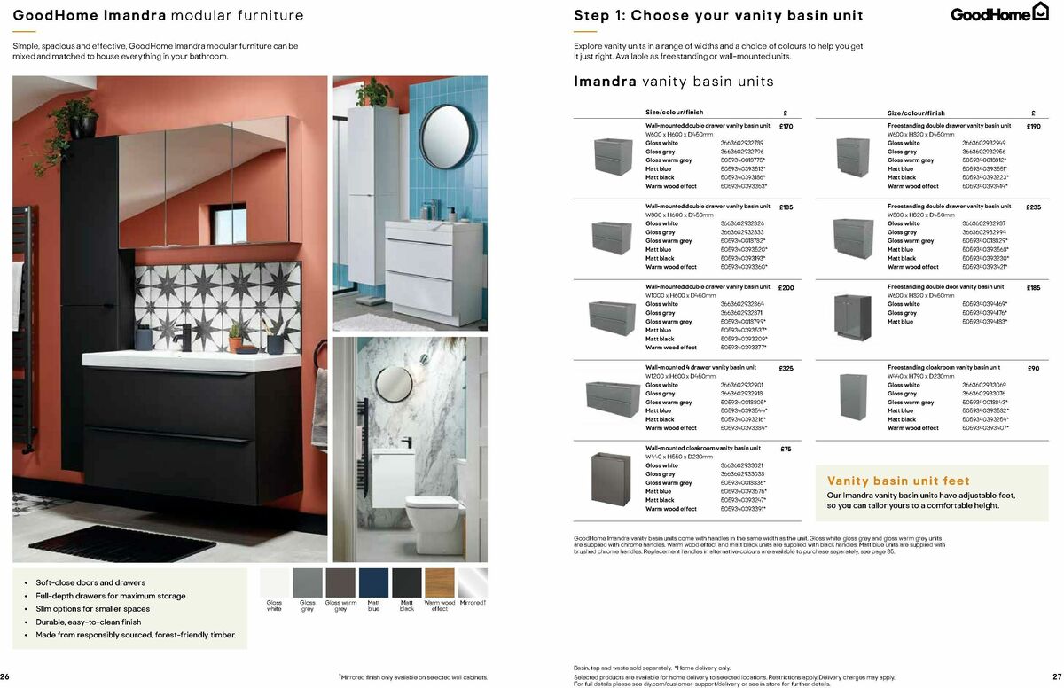 B&Q Bathrooms Offers from 1 June