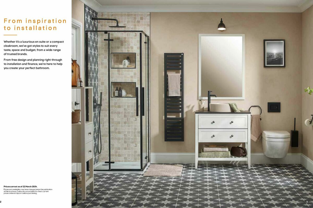 B&Q Bathrooms Offers from 1 June