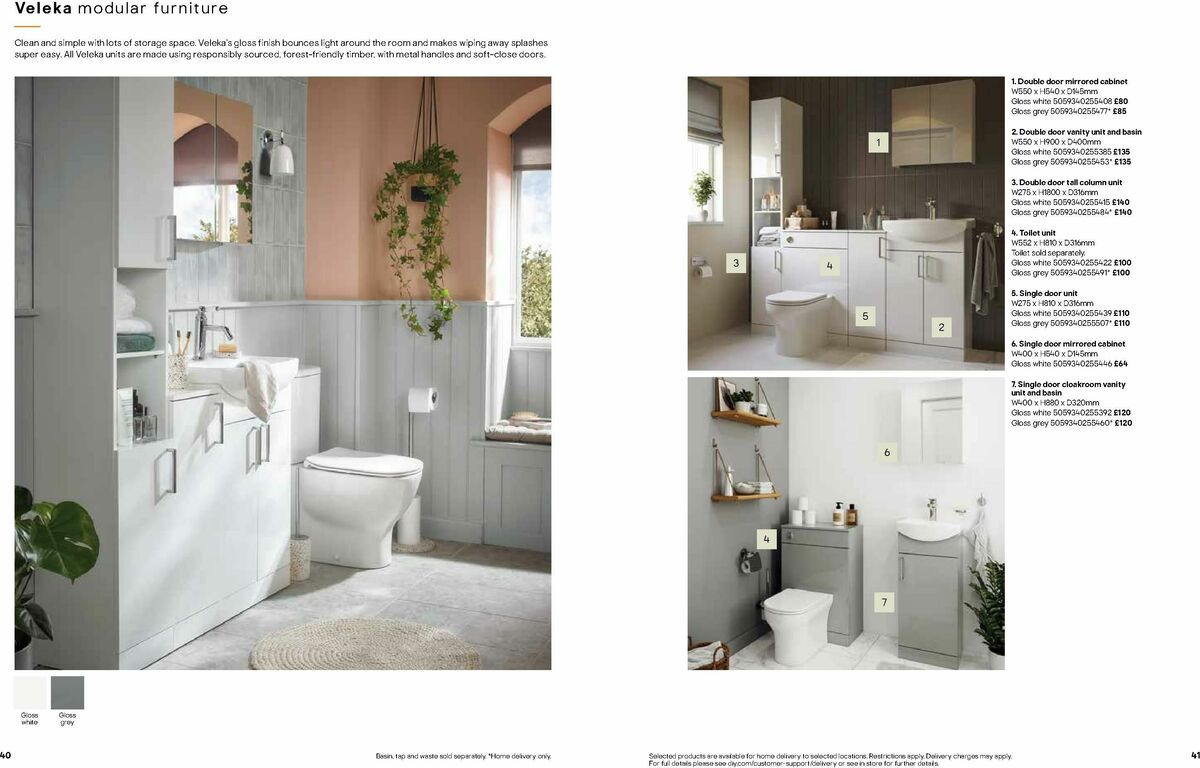 B&Q Bathrooms Offers from 1 June