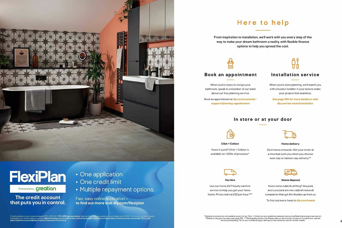 B&Q Bathrooms Offers from 1 June