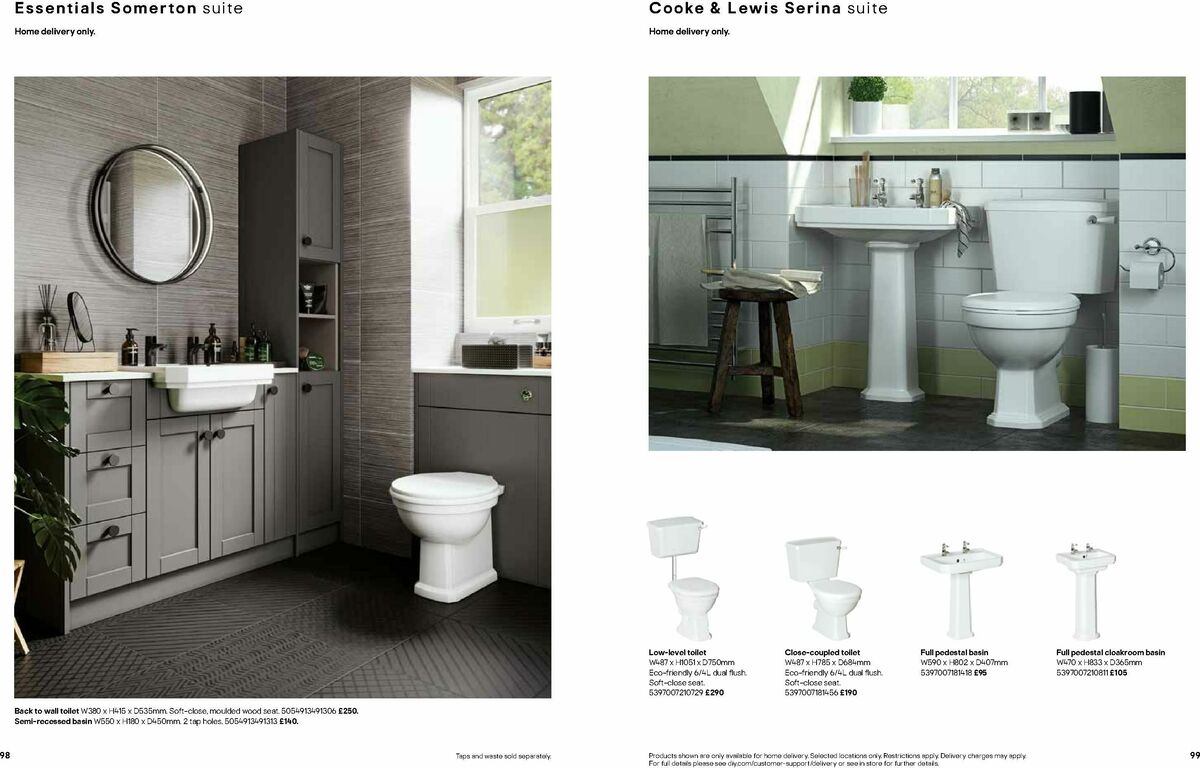 B&Q Bathrooms Offers from 1 June