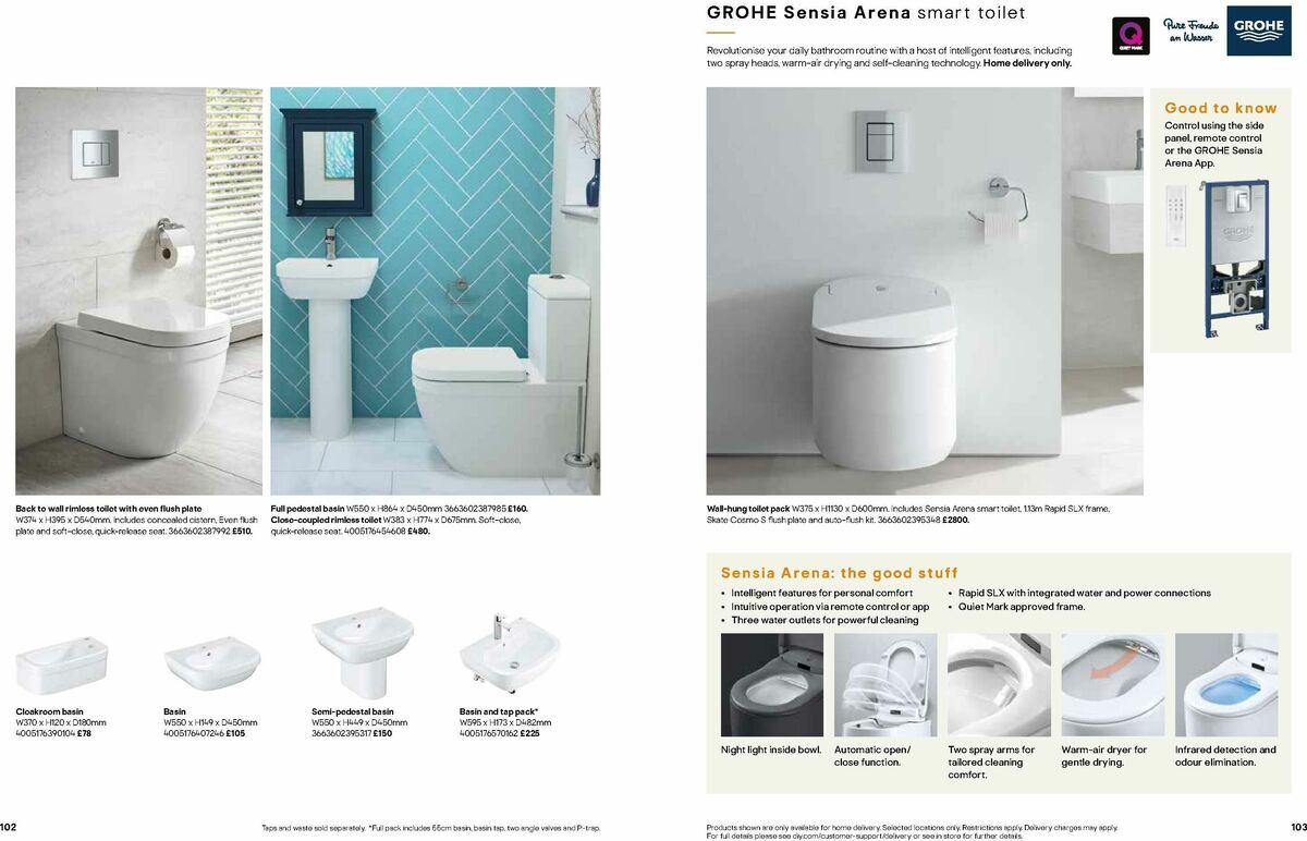 B&Q Bathrooms Offers from 1 June