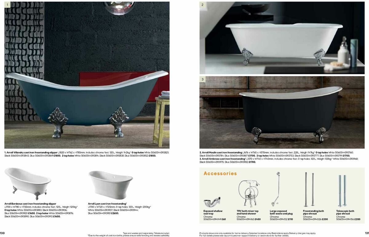 B&Q Bathrooms Offers from 1 June