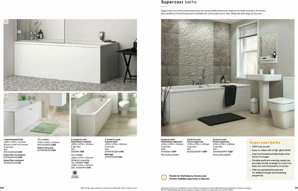 B&Q Bathrooms Offers from 1 June