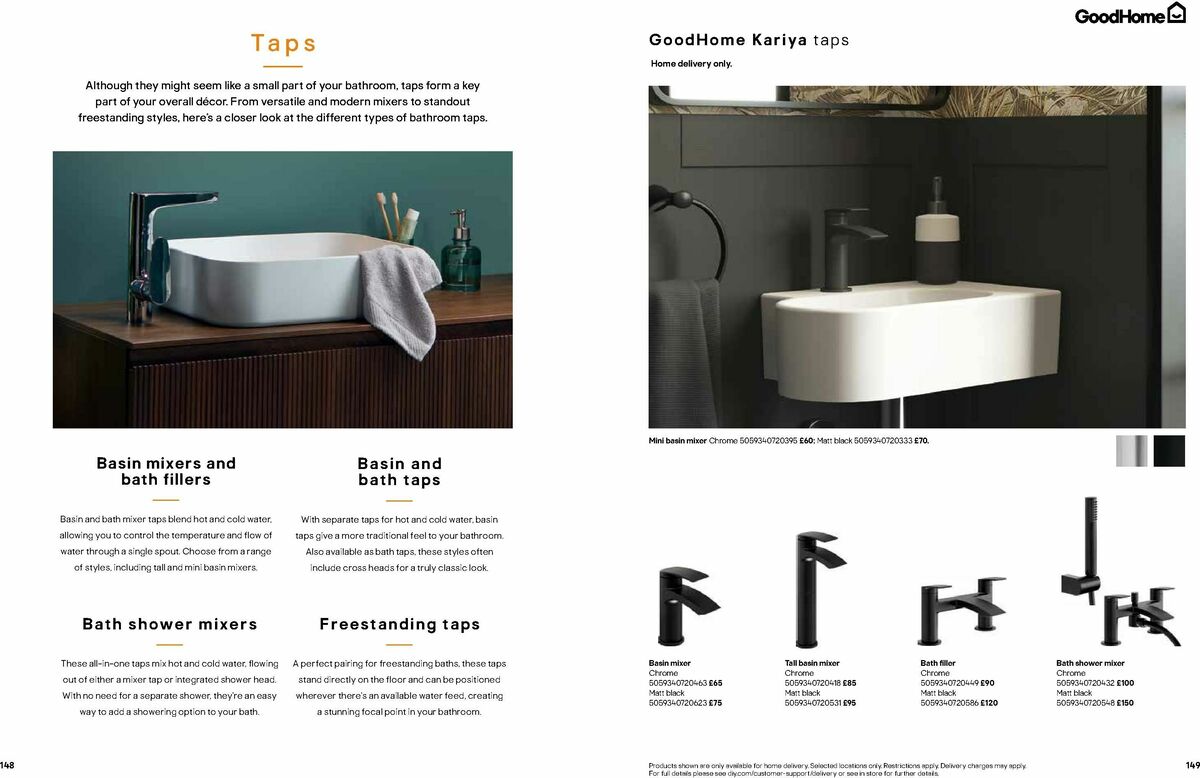 B&Q Bathrooms Offers from 1 June