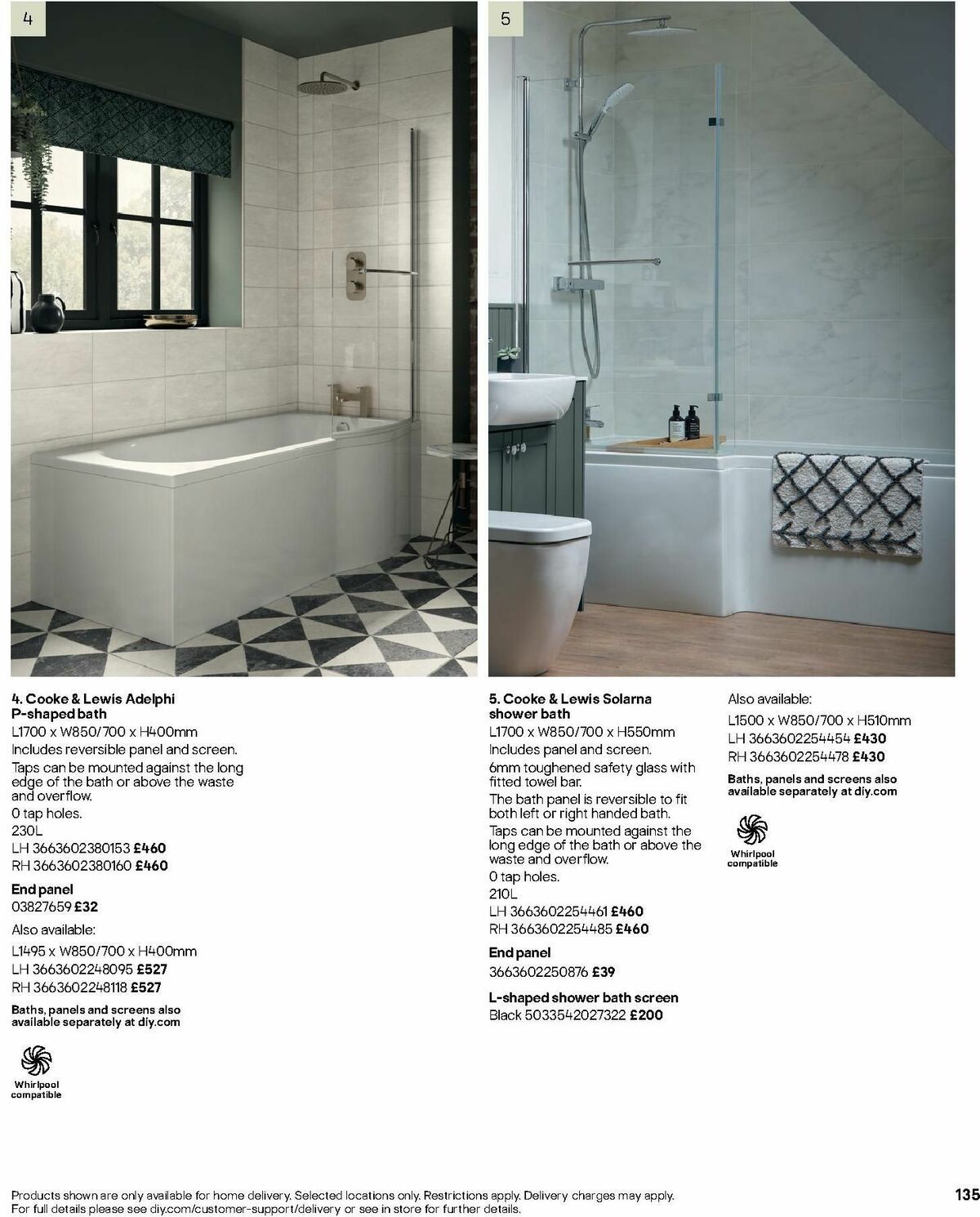 B&Q Bathrooms Offers from 1 July