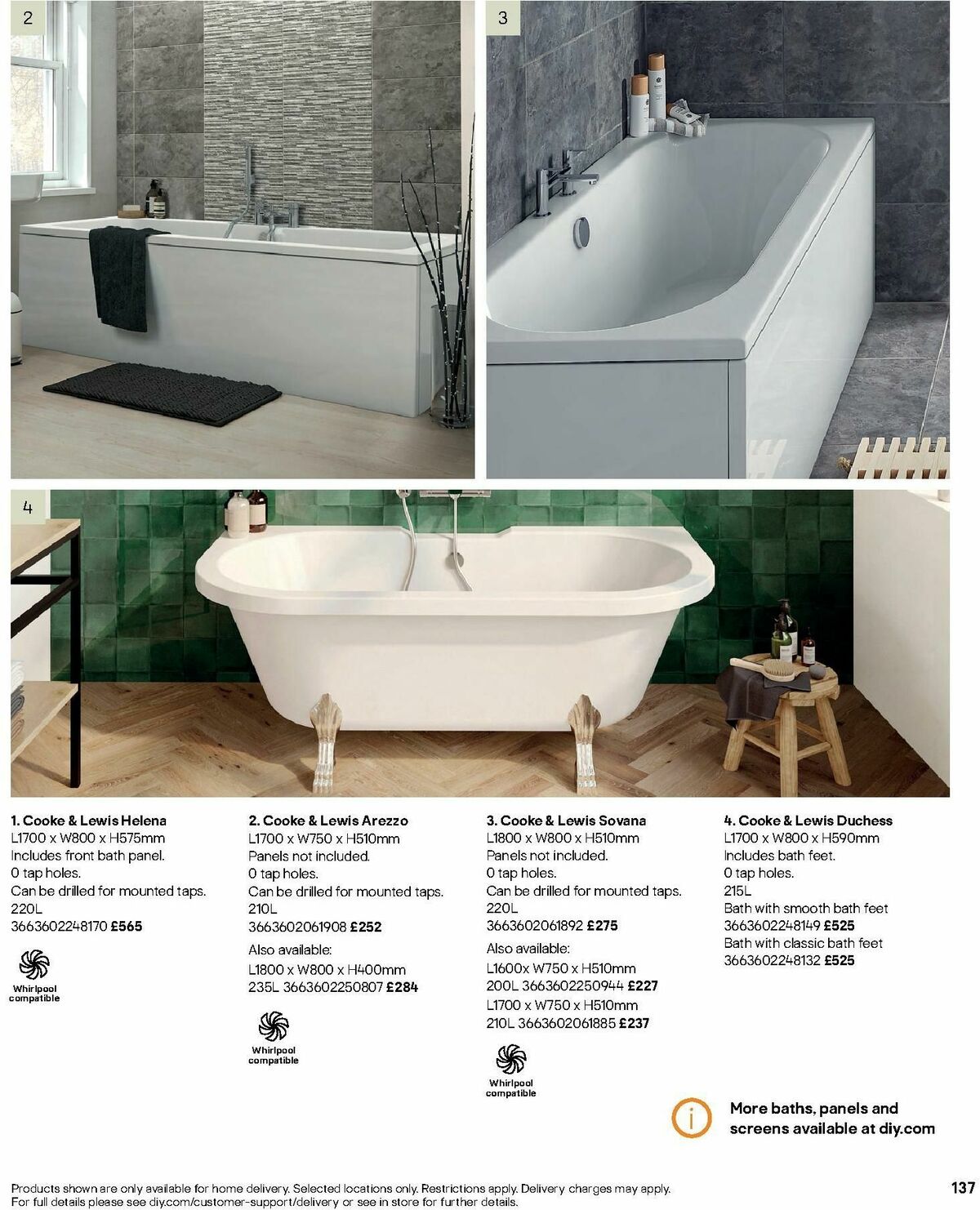 B&Q Bathrooms Offers from 1 July