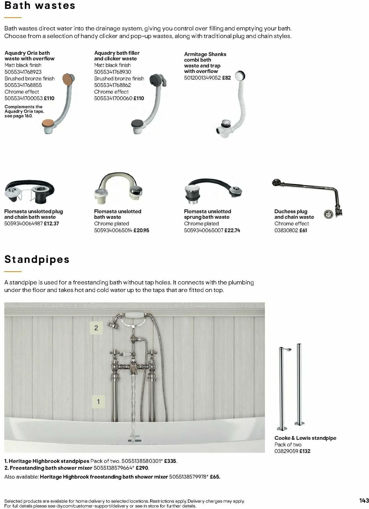 B&Q Bathrooms Offers from 1 July