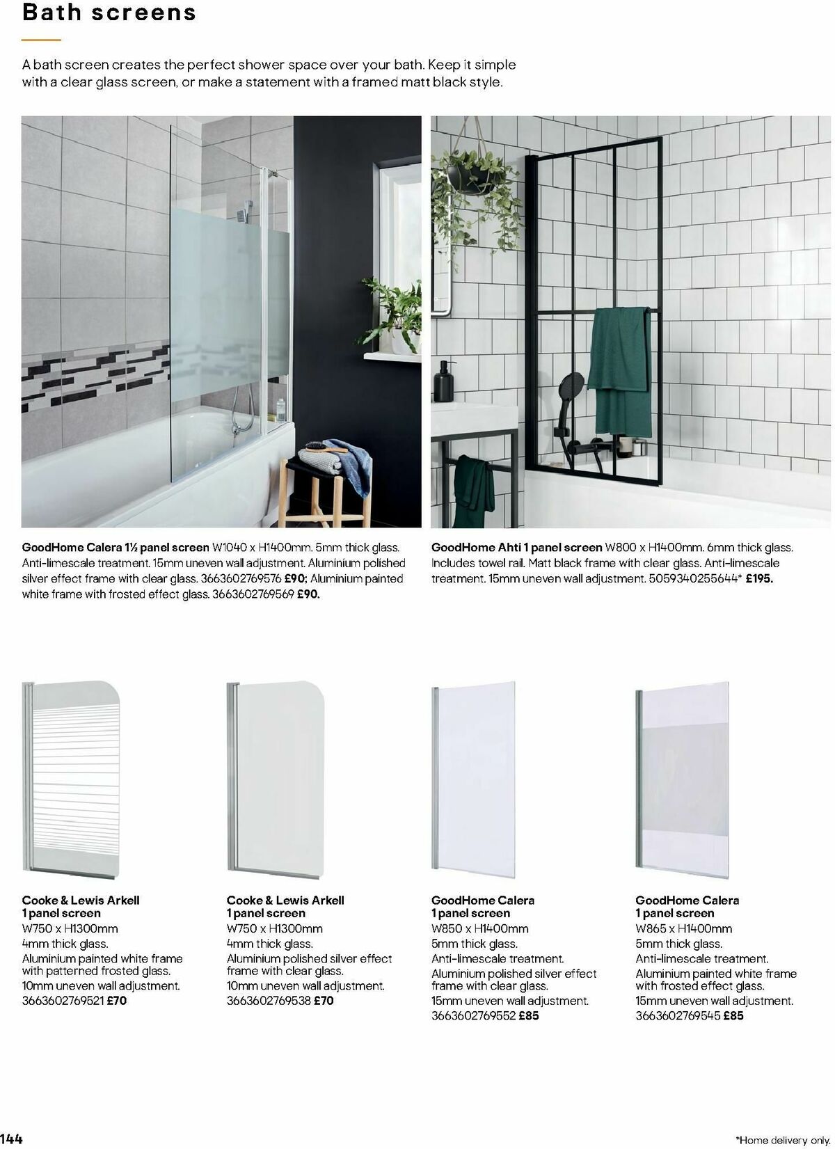 B&Q Bathrooms Offers from 1 July