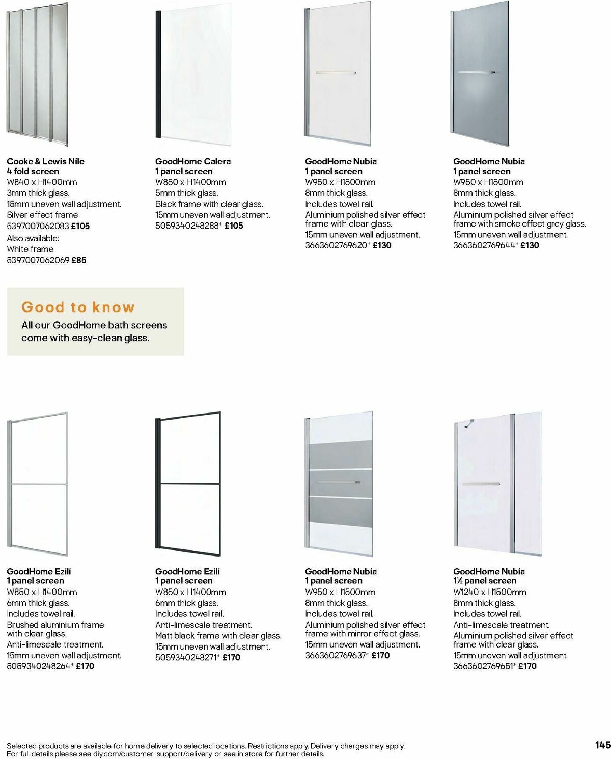 B&Q Bathrooms Offers from 1 July