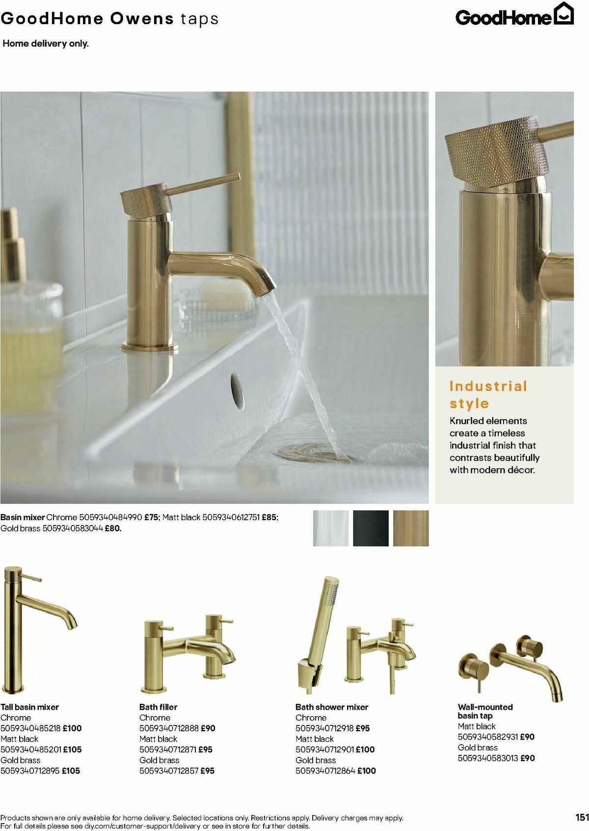 B&Q Bathrooms Offers from 1 July