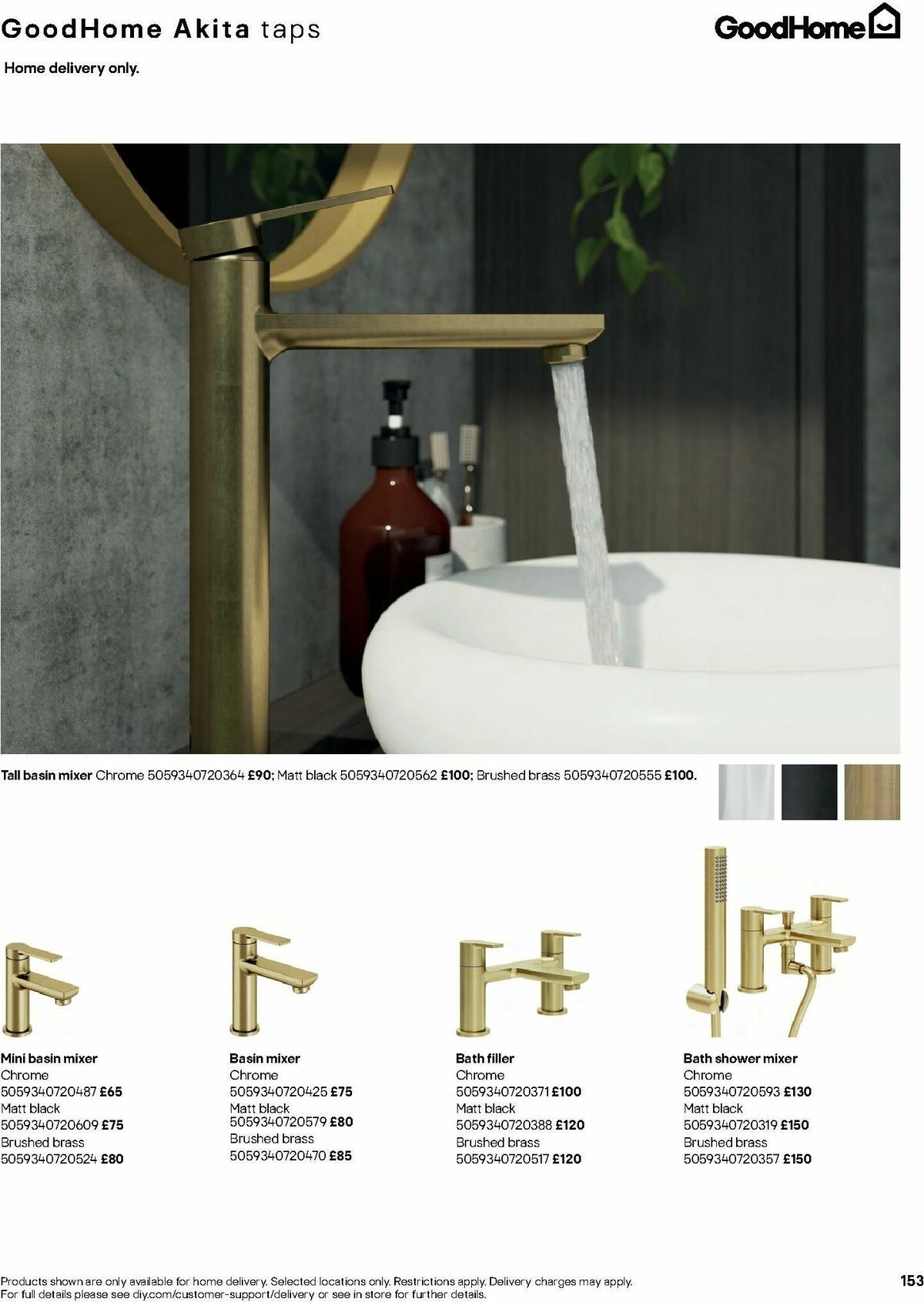 B&Q Bathrooms Offers from 1 July