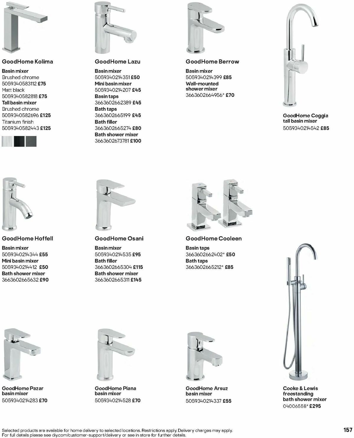 B&Q Bathrooms Offers from 1 July