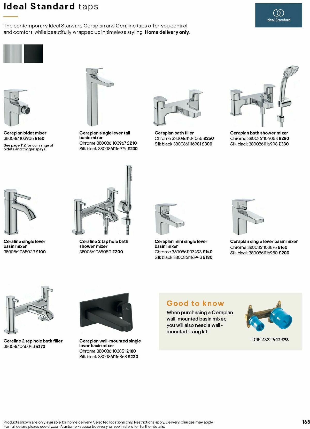 B&Q Bathrooms Offers from 1 July