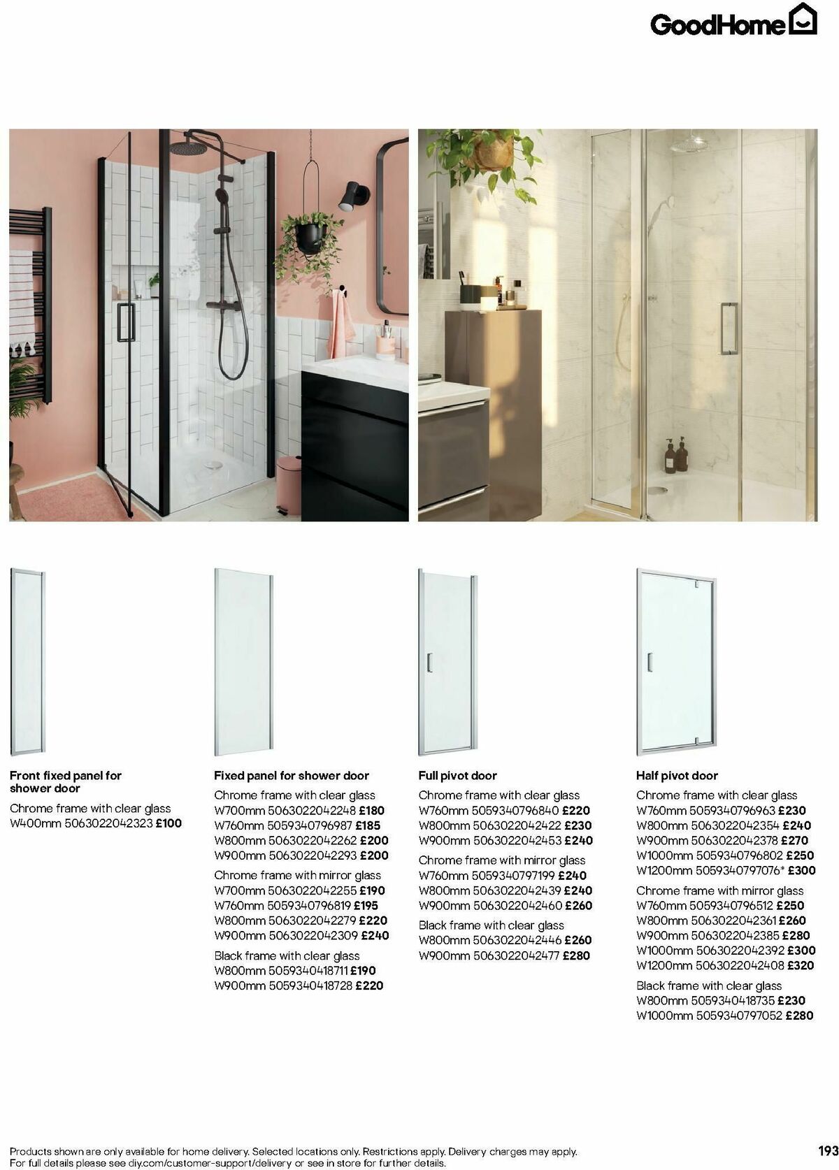 B&Q Bathrooms Offers from 1 July