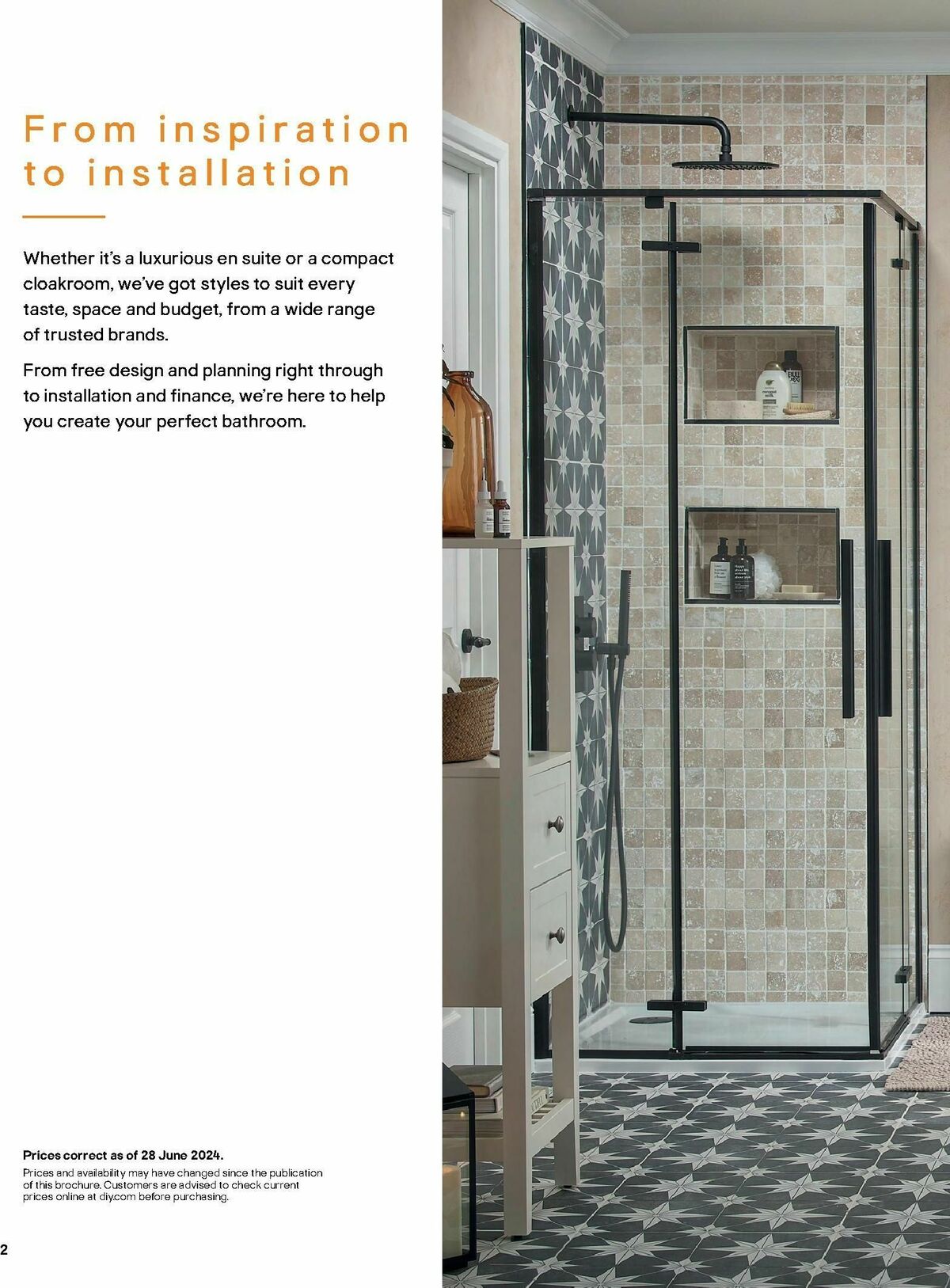 B&Q Bathrooms Offers from 1 July