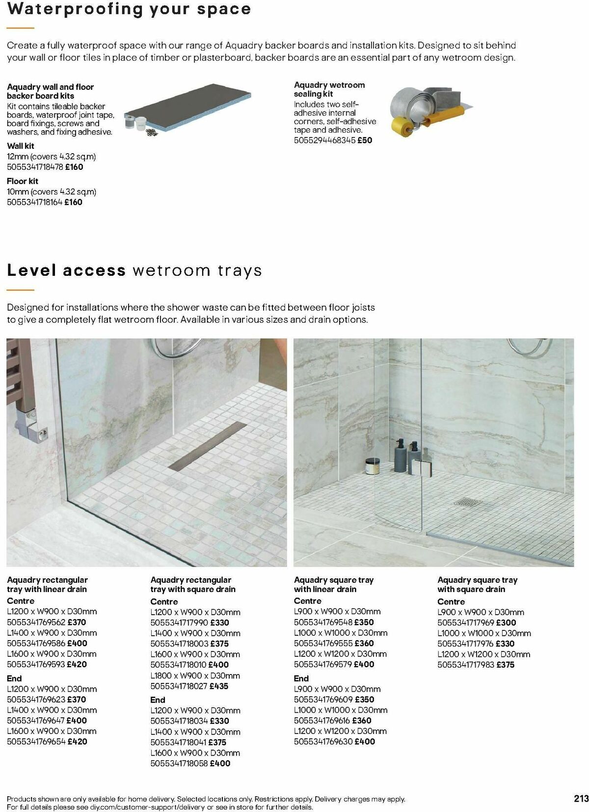 B&Q Bathrooms Offers from 1 July