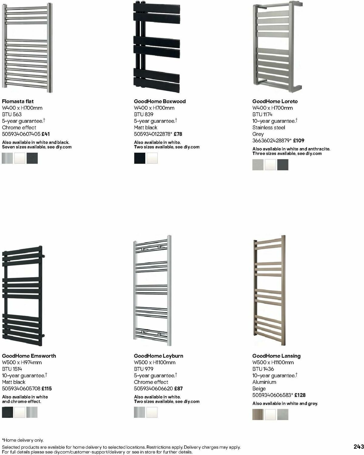 B&Q Bathrooms Offers from 1 July