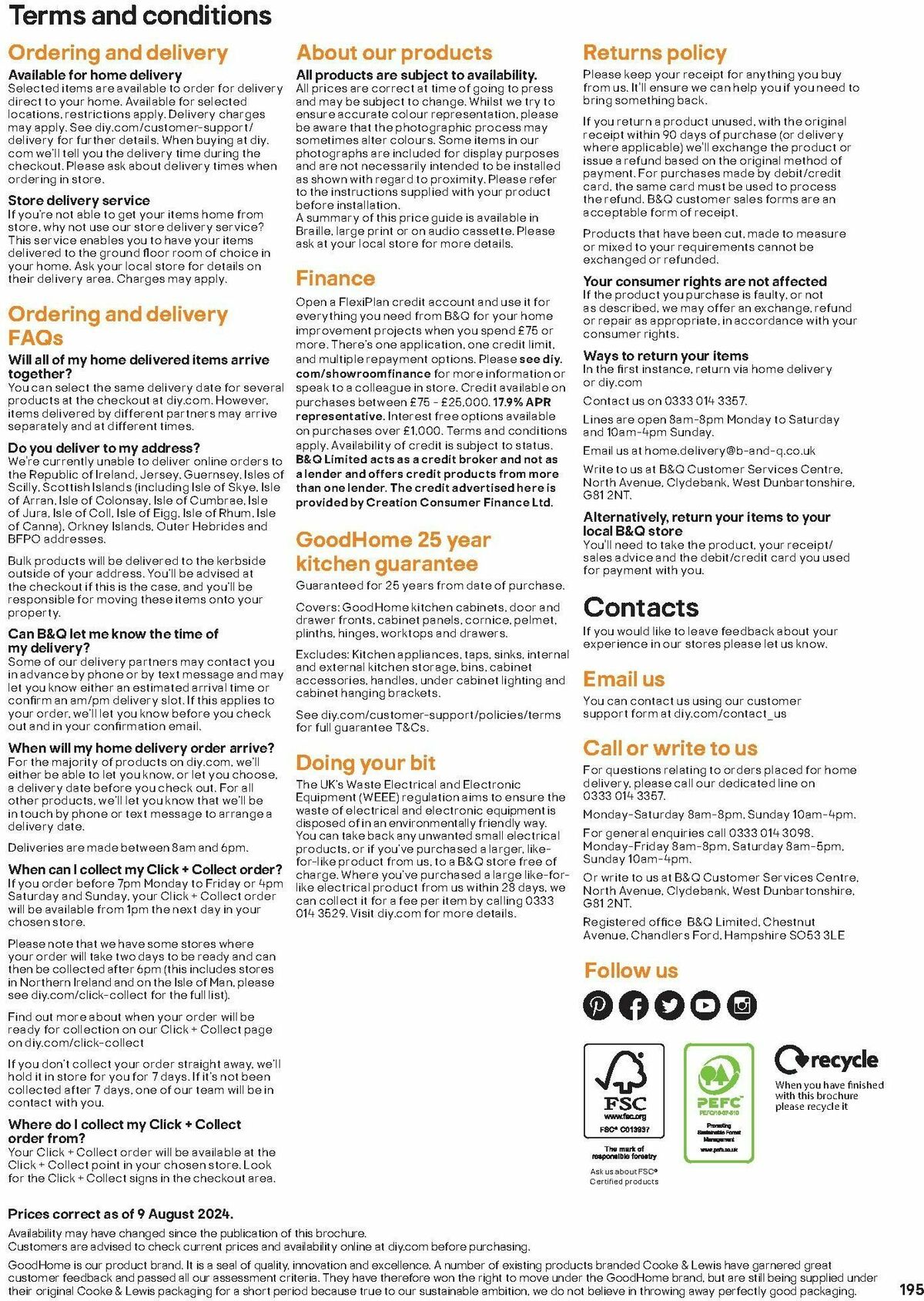 B&Q Kitchens Offers from 27 August