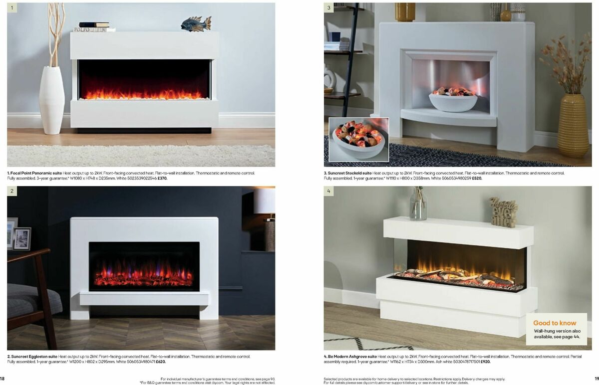 B&Q Fires Offers from 6 December