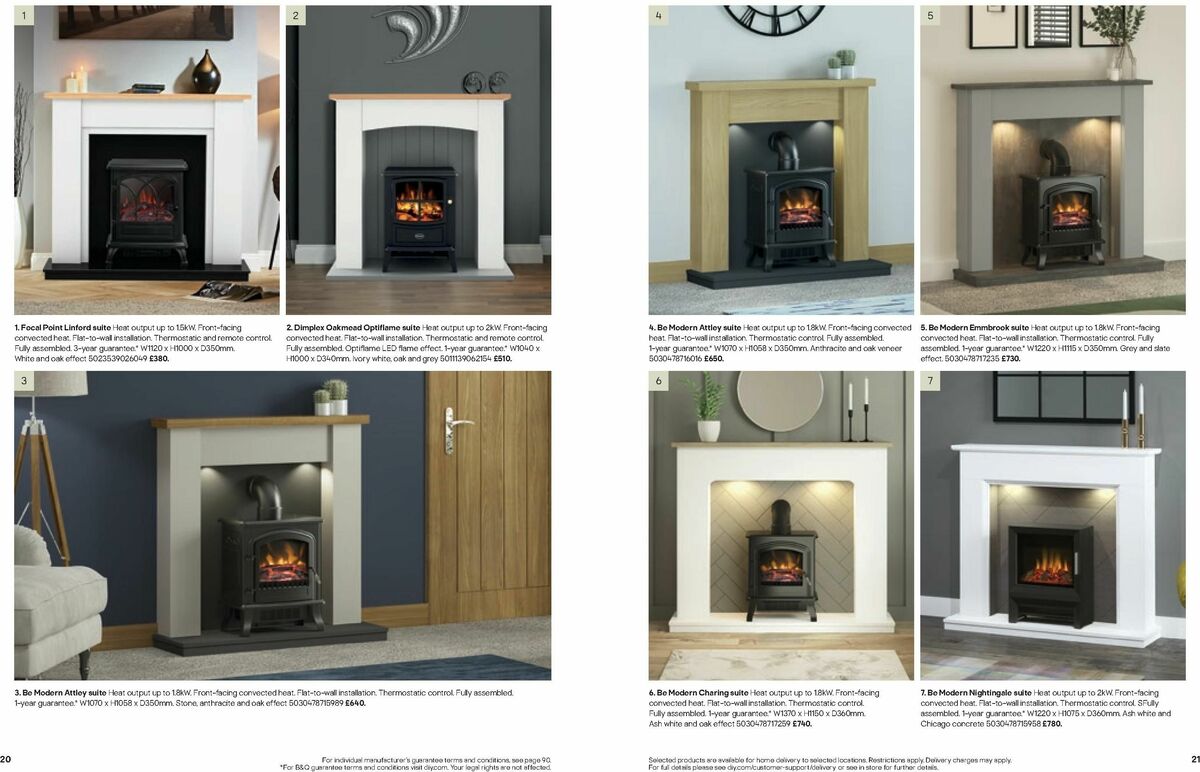B&Q Fires Offers from 6 December