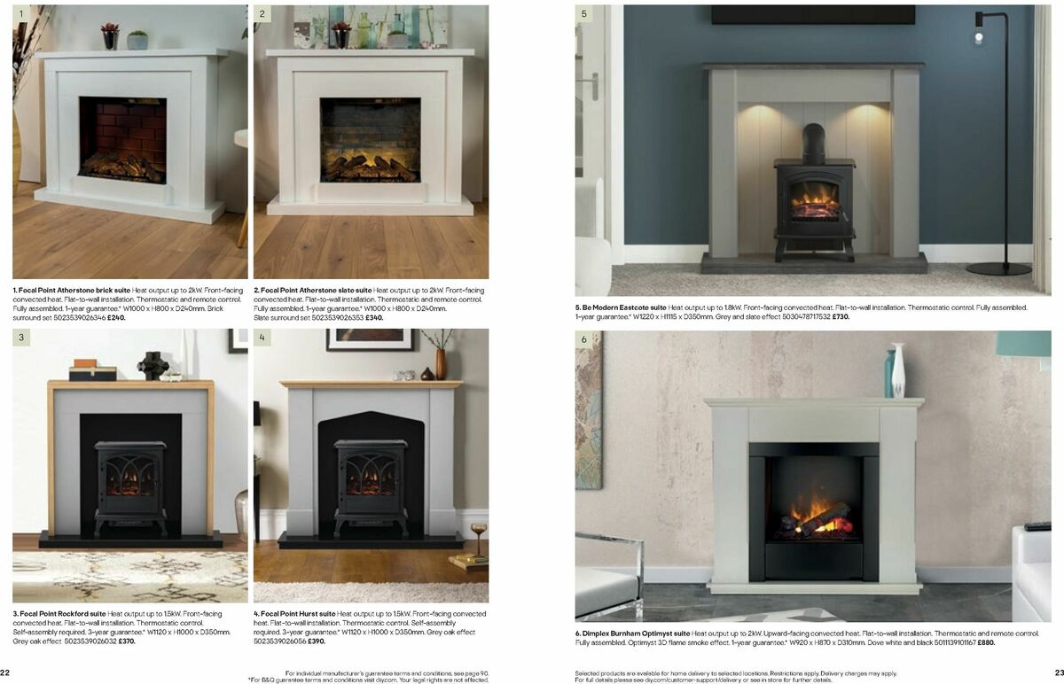 B&Q Fires Offers from 6 December