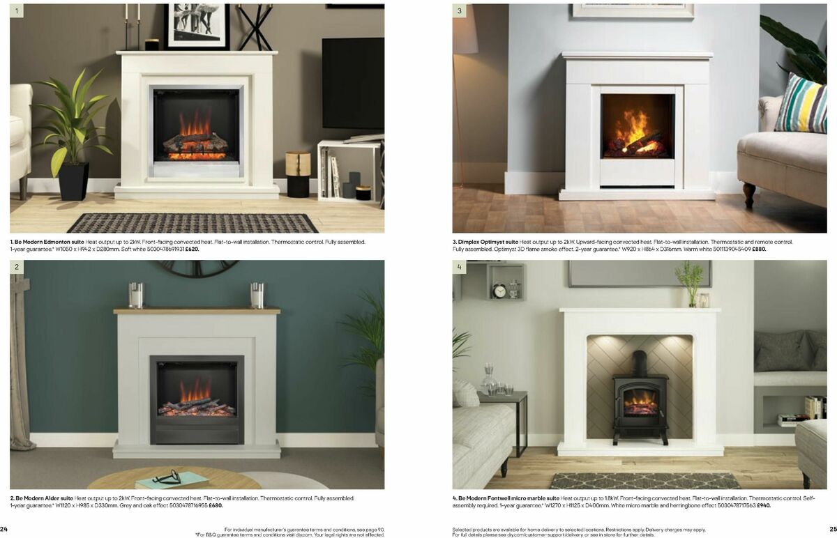 B&Q Fires Offers from 6 December